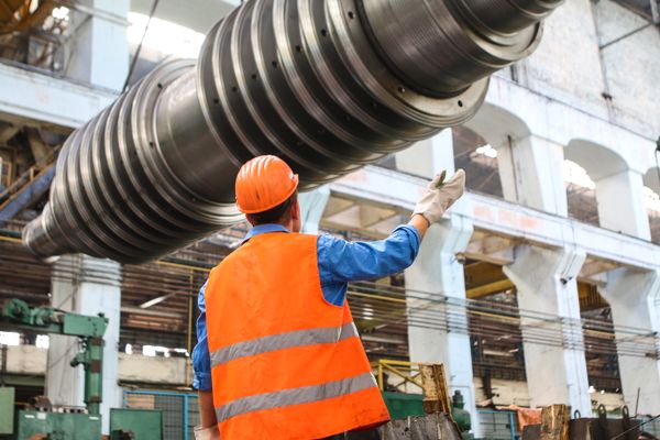 Grunwald Mechanical technician performing HVAC inspection